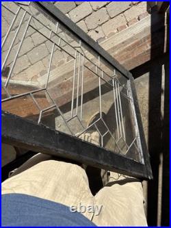 SG5143 Antique Deco Leaded glass Transom Window 25 x 34.5