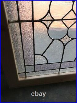 SG 2981 Antique textured leaded glass Landing Window 25.25 x 32
