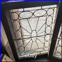 SG 4110 three available price each Antique leadedglass Window 24.5 x 34.25
