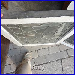 SG 4110 three available price each Antique leadedglass Window 24.5 x 34.25