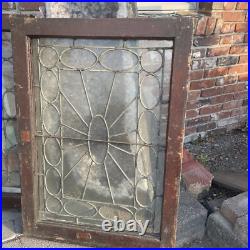 SG 4110 three available price each Antique leadedglass Window 24.5 x 34.25