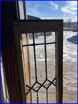 SG 4323 antique leaded glass window 13.25 x 65