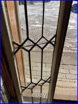 SG 4323 antique leaded glass window 13.25 x 65