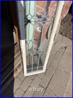 SG 4323 antique leaded glass window 13.25 x 65