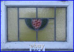 SIMPLE ABSTRACT OLD ENGLISH LEADED STAINED GLASS WINDOW 20 1/4 x 14