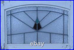 SIMPLE GEOMETRIC MIDSIZE OLD ENGLISH LEADED STAINED GLASS WINDOW 26 1/4 x 18 SIMPLE GEOMETRIC MIDSIZE OLD ENGLISH LEADED STAINED GLASS WINDOW 26 1/4 x 18