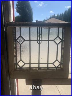 SMALL ANTIQUE STAINED GLASS WINDOW 22.5 x 20.5 ARCHITECTURAL SALVAGE SMALL ANTIQUE STAINED GLASS WINDOW 22.5 x 20.5 ARCHITECTURAL SALVAGE