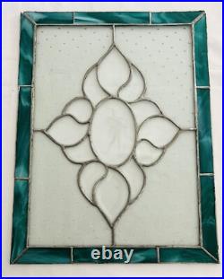 STAINED GLASS with ETCHED BALLET DANCER 17 x 22 STAINED GLASS with ETCHED BALLET DANCER 17 x 22