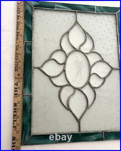 STAINED GLASS with ETCHED BALLET DANCER 17 x 22 STAINED GLASS with ETCHED BALLET DANCER 17 x 22