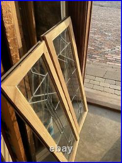 Sg 3834 2 av Price each Antique leaded glass window 14 x 46