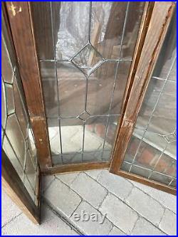 Sg 4035 4 av Price each antique lead glass window 15. 5 x 47. 75