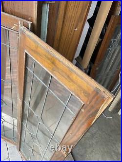 Sg 4035 4 av Price each antique lead glass window 15. 5 x 47. 75