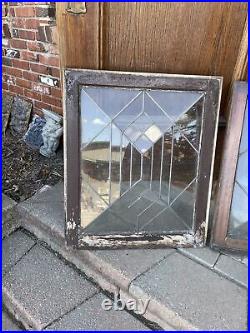 Sg 4045 a av Price each antique Leaded Glass Window 24.5 x 28.75