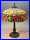 Signed_CHICAGO_MOSAIC_Stained_Glass_Lamp_with_Floral_Design_c_1915_leaded_antique_01_wxk
