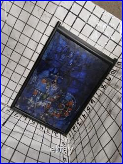 Signed Marc Chagall Vintage Stained Glass Art Panel Dance Chicago Art Institute Signed Marc Chagall Vintage Stained Glass Art Panel Dance Chicago Art Institute