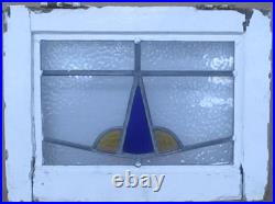 Simple Abstract Old English Leaded Stained Glass Window 18 X 13.25