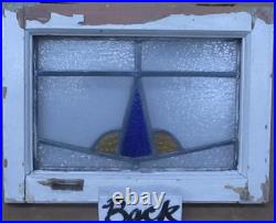 Simple Abstract Old English Leaded Stained Glass Window 18 X 13.25