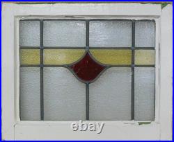 Simple Abstract Old English Leaded Stained Glass Window 20.25 X 16.5