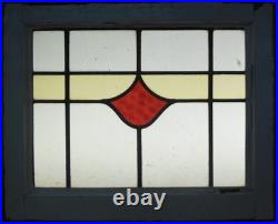 Simple Abstract Old English Leaded Stained Glass Window 20.25 X 16.5