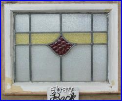 Simple Abstract Old English Leaded Stained Glass Window 20.25 X 16.5