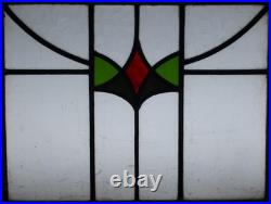 Simple Abstract Old English Leaded Stained Glass Window 20.5 X 16.25