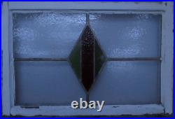 Simple Geometric Large Old English Leaded Stained Glass Window 28.5 X 19.25 Simple Geometric Large Old English Leaded Stained Glass Window 28.5 X 19.25
