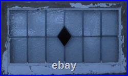 Simple Geometric Large Old English Leaded Stained Glass Window 31.25 X 18.25