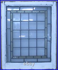 Simple Geometric Midsize Old English Leaded Stained Glass Window 20.75 X 25.75