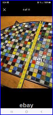 Stained Glass Arch Window 35.5 x 18, Stunning