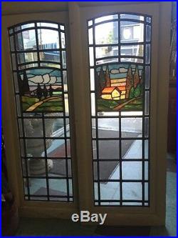 Stained-Glass Arts And Crafts Craftsman Style Leaded Windows