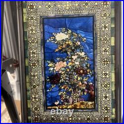 Stained Glass Guild John La Farge Peonies in the Wind Tableau Window Panel Stained Glass Guild John La Farge Peonies in the Wind Tableau Window Panel