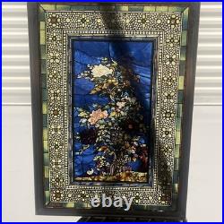 Stained Glass Guild John La Farge Peonies in the Wind Tableau Window Panel Stained Glass Guild John La Farge Peonies in the Wind Tableau Window Panel