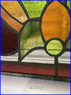 Stained Glass Lead window HANGING PANEL 31x15