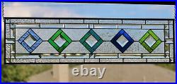 Stained Glass Panel, Transom, Sidelight-35.5 x 9.5