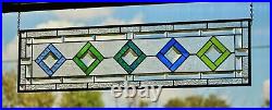 Stained Glass Panel, Transom, Sidelight-35.5 x 9.5