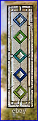 Stained Glass Panel, Transom, Sidelight-35.5 x 9.5