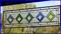 Stained Glass Panel, Transom, Sidelight-35.5 x 9.5