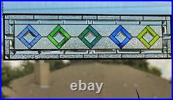 Stained Glass Panel, Transom, Sidelight-35.5 x 9.5