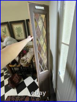 Stained Glass Panels, Vintage/antique Stained Glass, Harlequin Stained Glass