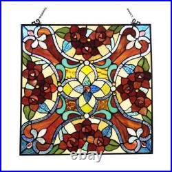 Stained Glass Tiffany Style Victorian Design Hanging Window Panel Suncatcher Stained Glass Tiffany Style Victorian Design Hanging Window Panel Suncatcher