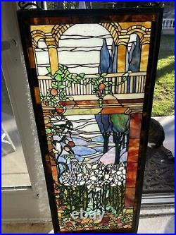 Stained Glass Window Decorative Landscape