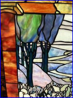 Stained Glass Window Decorative Landscape