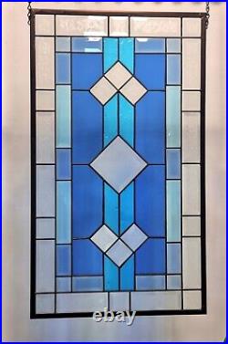 Stained Glass Window Hanging, Panel 28 3/4x 16 3/4