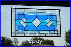 Stained Glass Window Hanging, Panel 28 3/4x 16 3/4