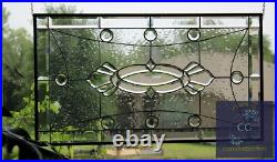Stained Glass Window, Hanging Panel, Clear seedy art glass, leaded glass Stained Glass Window, Hanging Panel, Clear seedy art glass, leaded glass