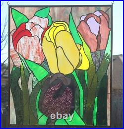 Stained Glass Window Panel-24 3/8 X 20 7/8 HMD-US