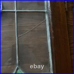 Stained Glass Window Panel Chicago Antique 38x20 Floral Design 3 Panels Total Stained Glass Window Panel Chicago Antique 38x20 Floral Design 3 Panels Total