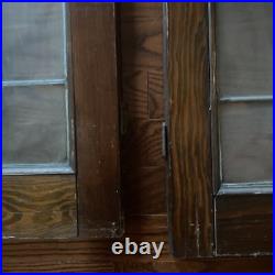 Stained Glass Window Panel Chicago Antique 38x20 Floral Design 3 Panels Total Stained Glass Window Panel Chicago Antique 38x20 Floral Design 3 Panels Total