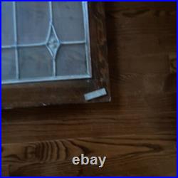 Stained Glass Window Panel Chicago Antique 38x20 Floral Design 3 Panels Total Stained Glass Window Panel Chicago Antique 38x20 Floral Design 3 Panels Total