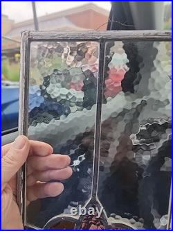 Stained Glass Window Panel Old Leaded 8 X 13